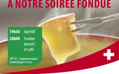 L’UDC Yvonand-Menthue vous invite à sa traditionnelle soirée fondue !